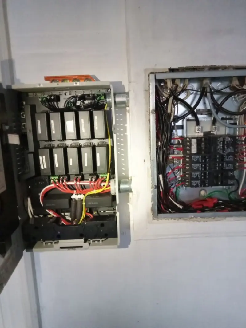 Electrical panel upgrade completed for Security Camera Wiring in Mono Vista